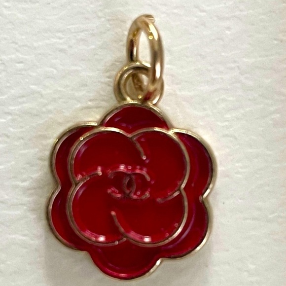 Two (2) CHANEL Stamped Zipper Pull Charms on Unbranded Keychain, EUC - Picture 4 of 8